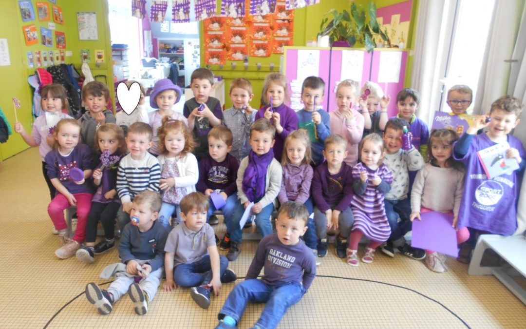 Journée violette en maternelle