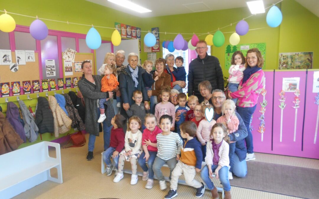 Semaine bleue lundi en maternelle