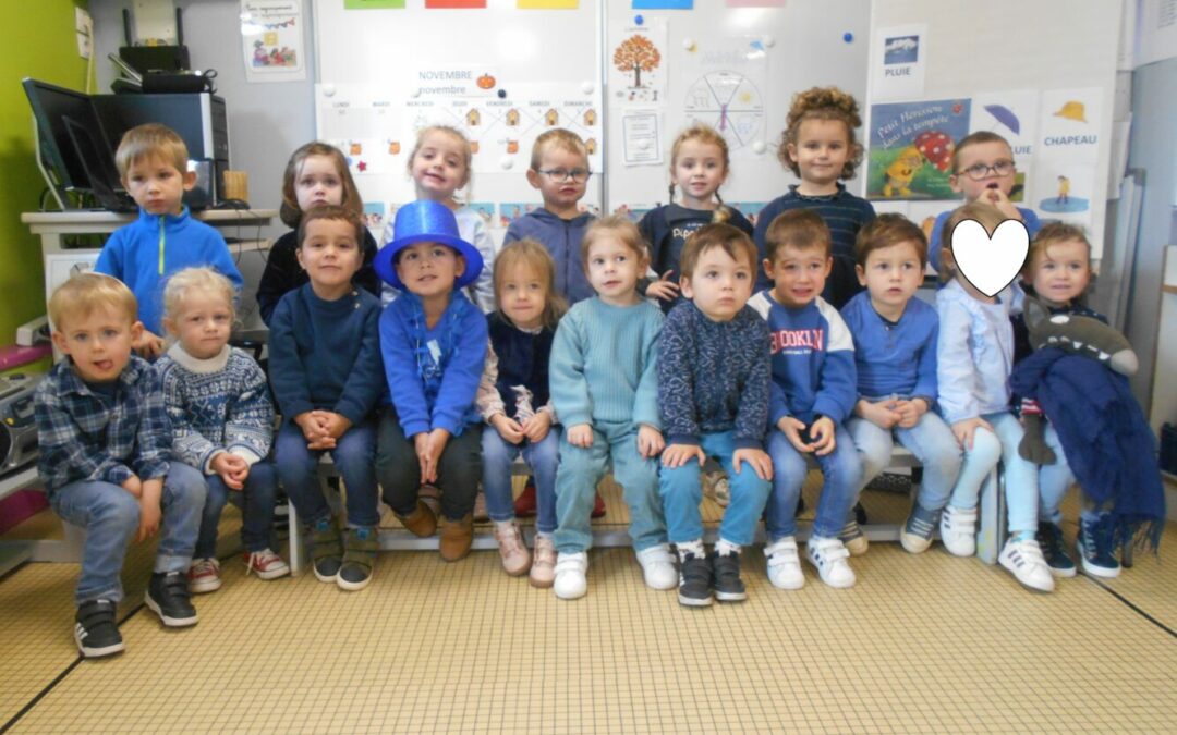 Journée bleue en maternelle